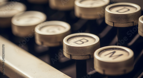 Old Typewriter Keys Reveal a Bygone Era of Communication and Journalism