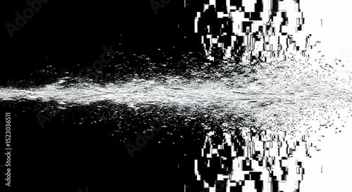 Abstract Visual Symphony Black And White Duality And Textured Harmony
