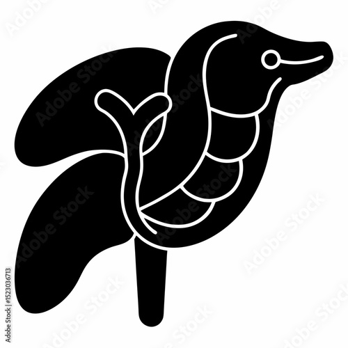 Human organ pancreas vector art white background