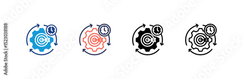 Effective icon set multiple style collection