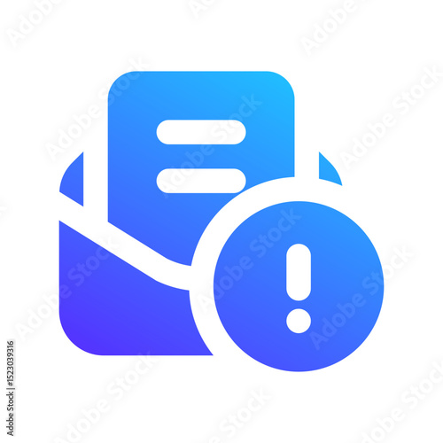 spam protection gradient fill icon