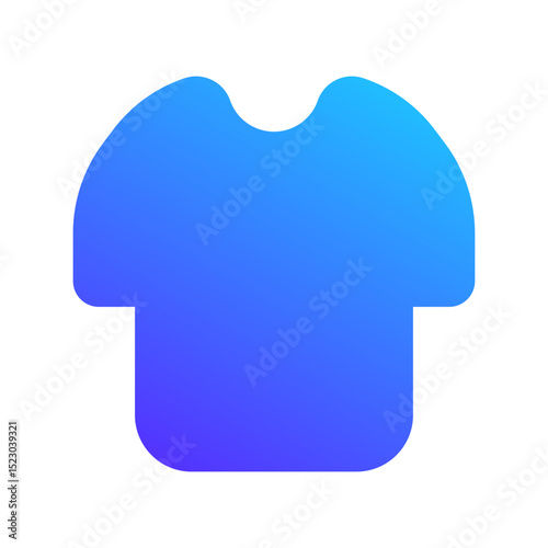 t shirt gradient fill icon