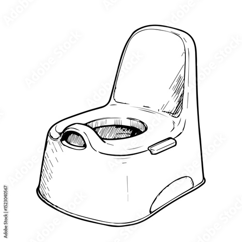 Child potty training seat, plastic potty chair for toddlers, comfortable and safe design for little ones. This essential item is perfect for parents, pediatricians, and pediatric clinics.