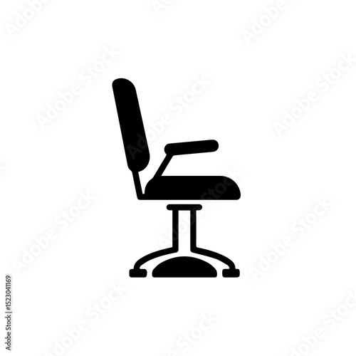 Comfortable medical examination chair with armrests and base.  High-quality chair for patient comfort during procedures. Modern medical chair design perfect for gynecology or traumatology clinics.
