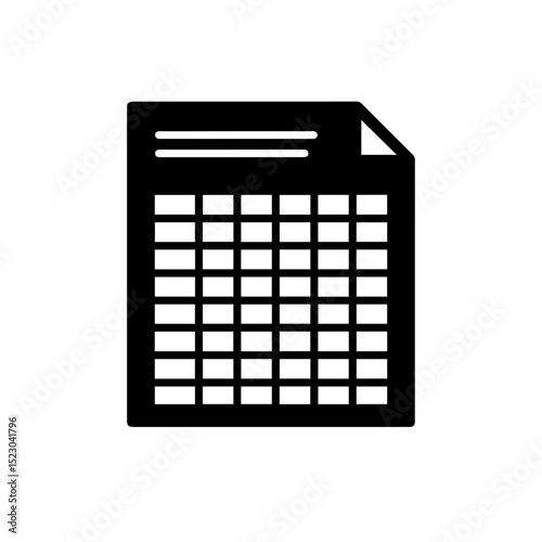Simple spreadsheet grid document.  Printable document page template with grid cells for data entry.  Spreadsheet page design perfect for ophthalmology charts or body part diagrams.