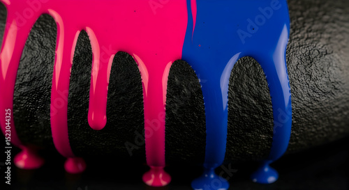 Vibrant Colors Splatter On Structured Surface Creating A Bold Abstract