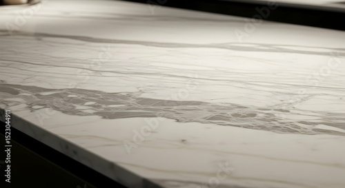 Elegant Marble Surface With a Unique Veined Pattern Close Up