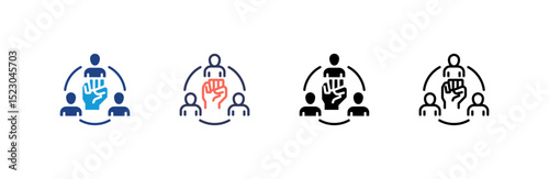 Motivation icon set multiple style collection