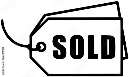 sold out label icon(vector illustration)