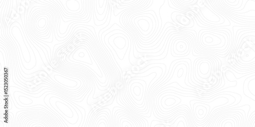 Abstract black and white topographic contours lines of mountains. Topography map art curve drawing