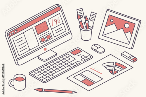 vector illustration of a newspaper