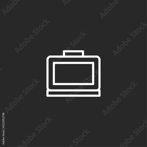 Clock icon logo flat vector design