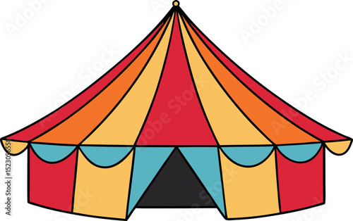 circus tent vector illustration