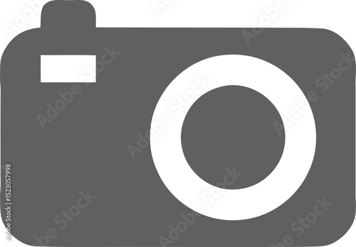 Camera Icon: A minimalist gray camera icon representing photography and visual storytelling. Capturing the essence of image creation and capturing moments.