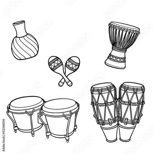 drums musical instruments vector