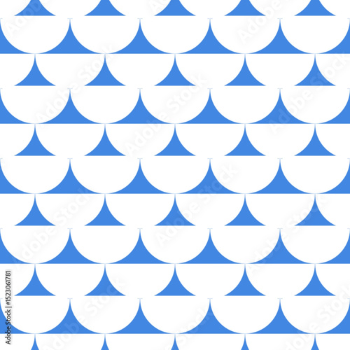 seamless blue geometric pattern