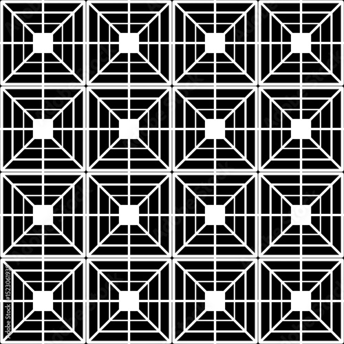 black and white seamless geometric pattern