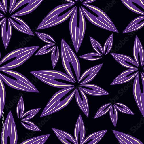 Floral pattern design, vector illustration background