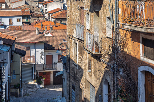 Fototapeta Naklejka Na Ścianę i Meble -  views of the village of Brienza, Potenza province, Basilicata