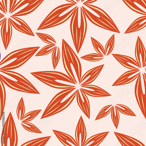 Floral pattern design, vector illustration background