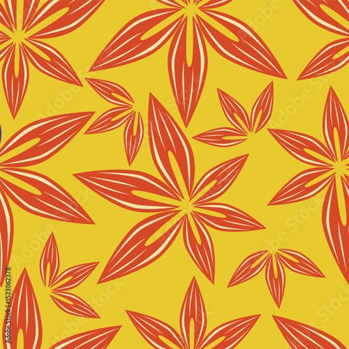 Floral pattern design, vector illustration background