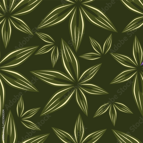Floral pattern design, vector illustration background