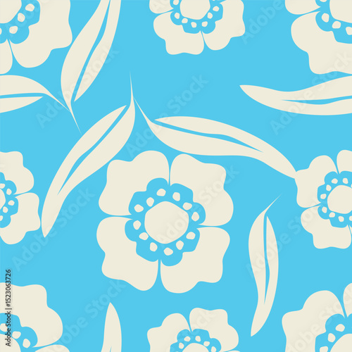 Floral pattern design, vector illustration background