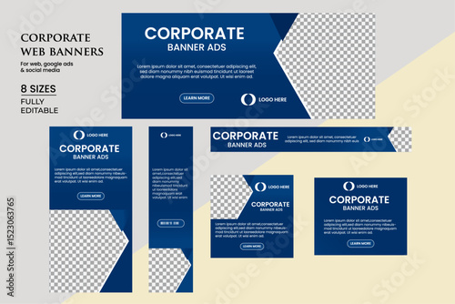 Modern corporate web banner design template Set, Social Media Cover ads web banner, Horizontal header web banner, sale web banner, flyer, invitation card .

