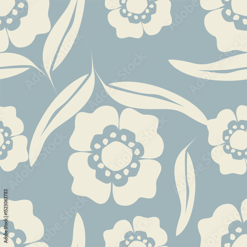 Floral pattern design, vector illustration background