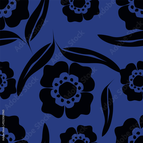 Floral pattern design, vector illustration background