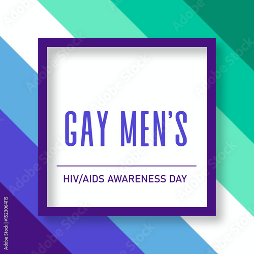Gay mens HIV AIDS awareness day flyer