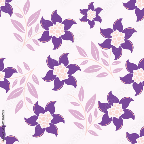 Floral pattern design, vector illustration background