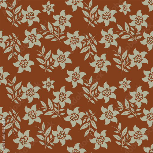 Floral pattern design, vector illustration background