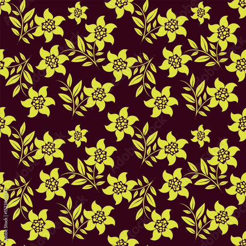 Floral pattern design, vector illustration background