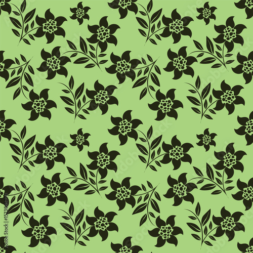 Floral pattern design, vector illustration background