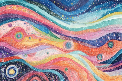 clear pixel visual of pastel rainbow doodle sky with sparkles