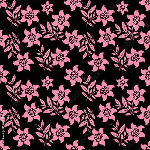 Floral pattern design, vector illustration background