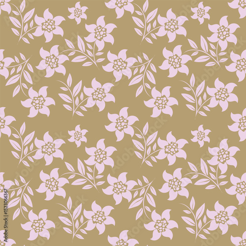 Floral pattern design, vector illustration background