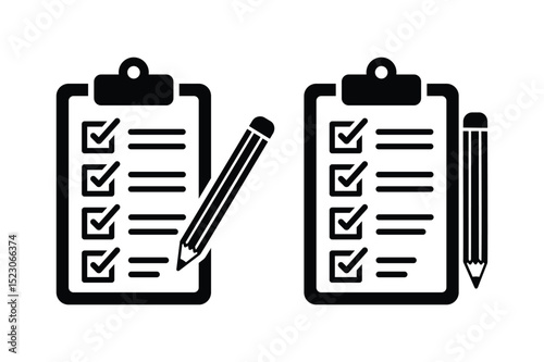 Checklist Clipboard Icon Vector 