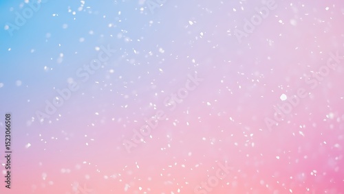Pastel Pink and Blue Abstract Background with Sparkling Glitter Dreamy and Serene Design
