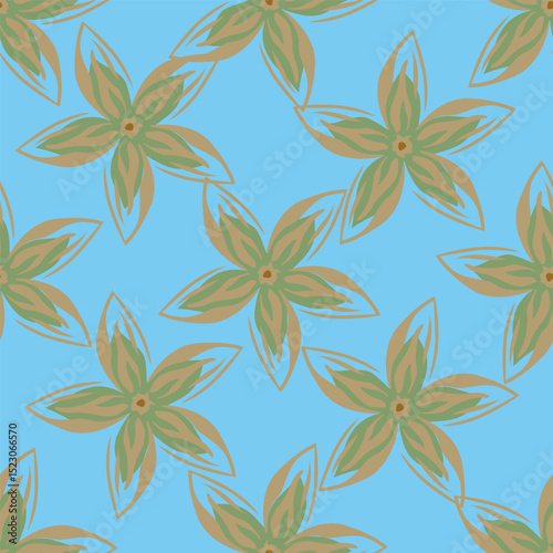 Floral pattern design, vector illustration background