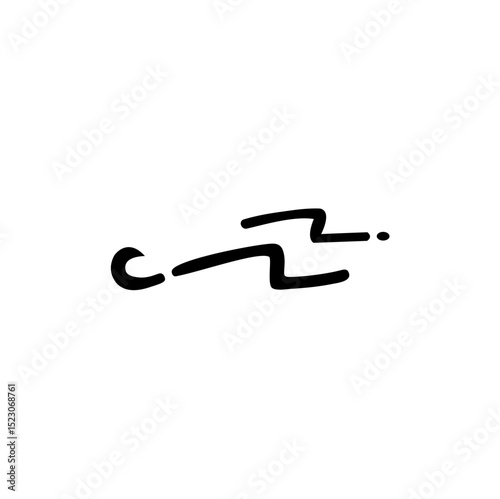 wind gust line vector