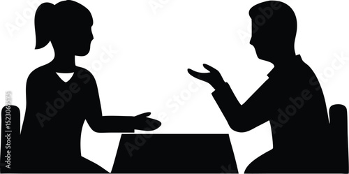 silhouette of business woman silhouette