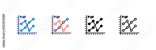Variability icon set multiple style collection