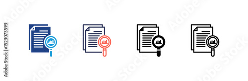 Classified icon set multiple style collection