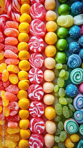 Candy Display on a White Plate
