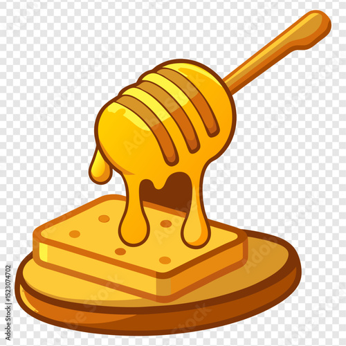 Sweet Honey Drizzled on Crispy Cracker A Delicious Golden Treat