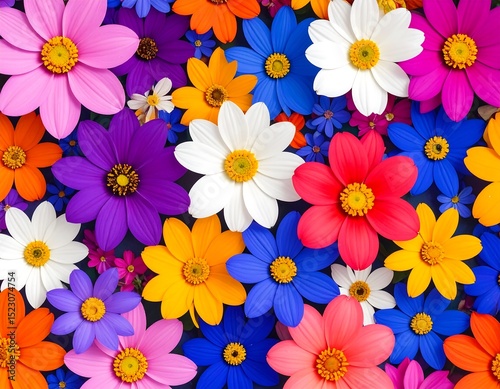 Vibrant flower pattern (2)