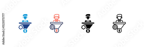 Conversion icon set multiple style collection