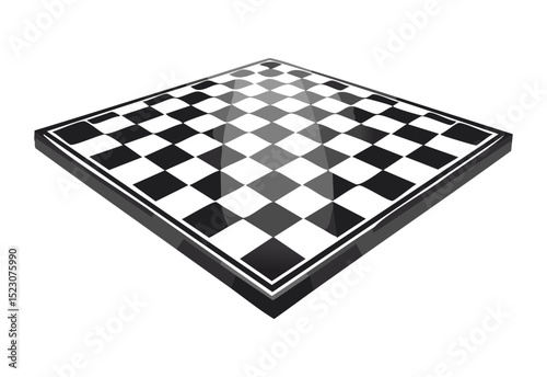 Checkered Game Board With Dark Edges